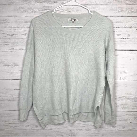 Madewell Sweaters - Madewell Light Blue Mint Green Warmlight Sweater